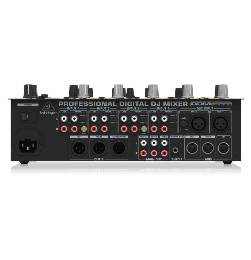 Behringer DDM4000 DJ Mixer - Rear